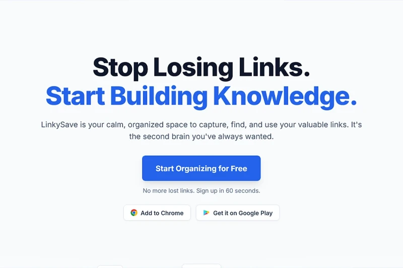 LinkySave : Bookmark Management